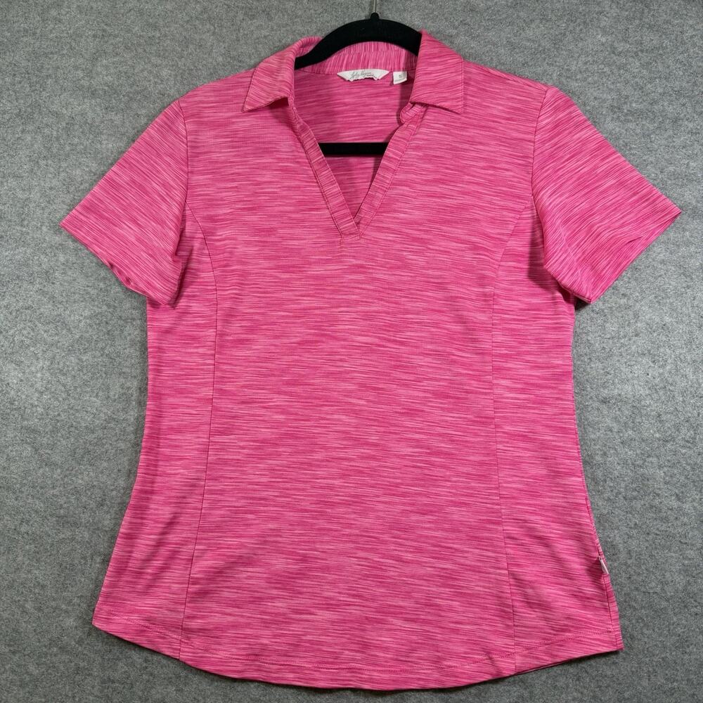 Lady Hagen Golf Polo Shirt Womens S Pink Short Sleeve Stretch Tennis Active